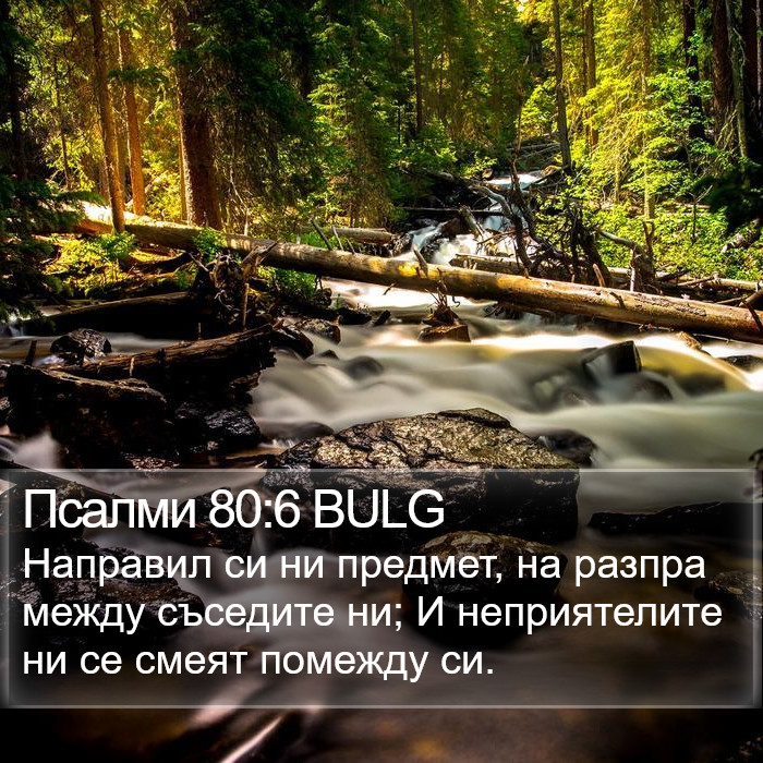 Псалми 80:6 BULG Bible Study