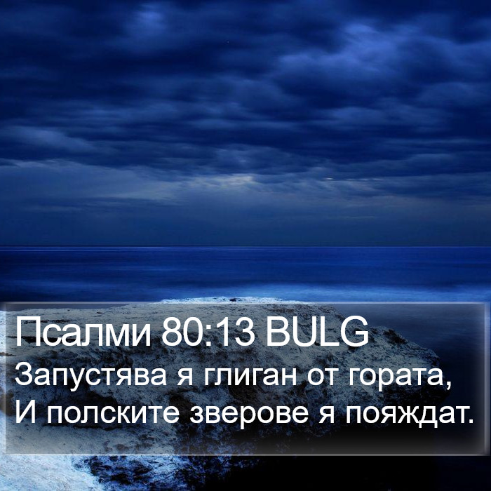 Псалми 80:13 BULG Bible Study