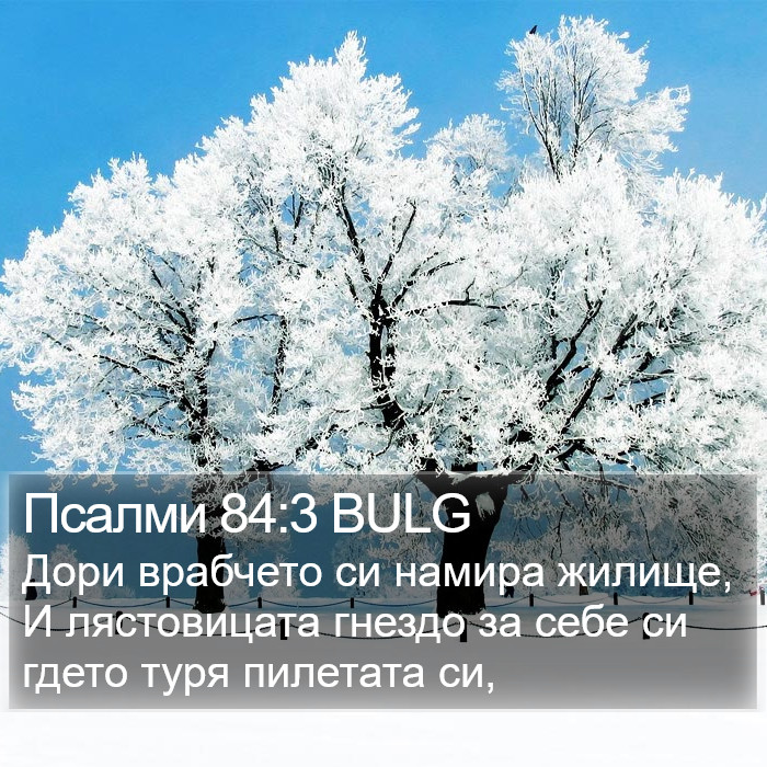 Псалми 84:3 BULG Bible Study