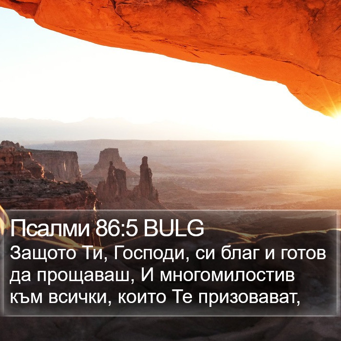 Псалми 86:5 BULG Bible Study