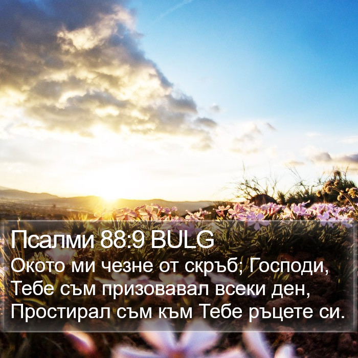 Псалми 88:9 BULG Bible Study