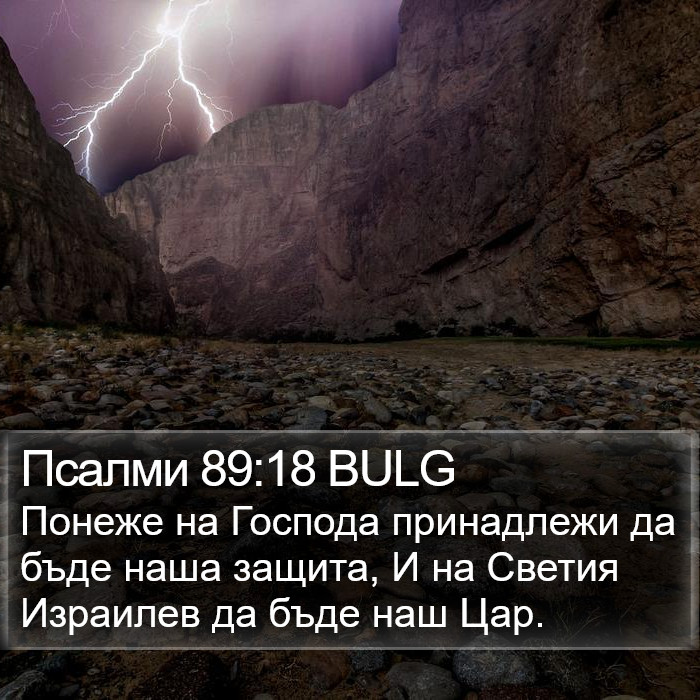 Псалми 89:18 BULG Bible Study