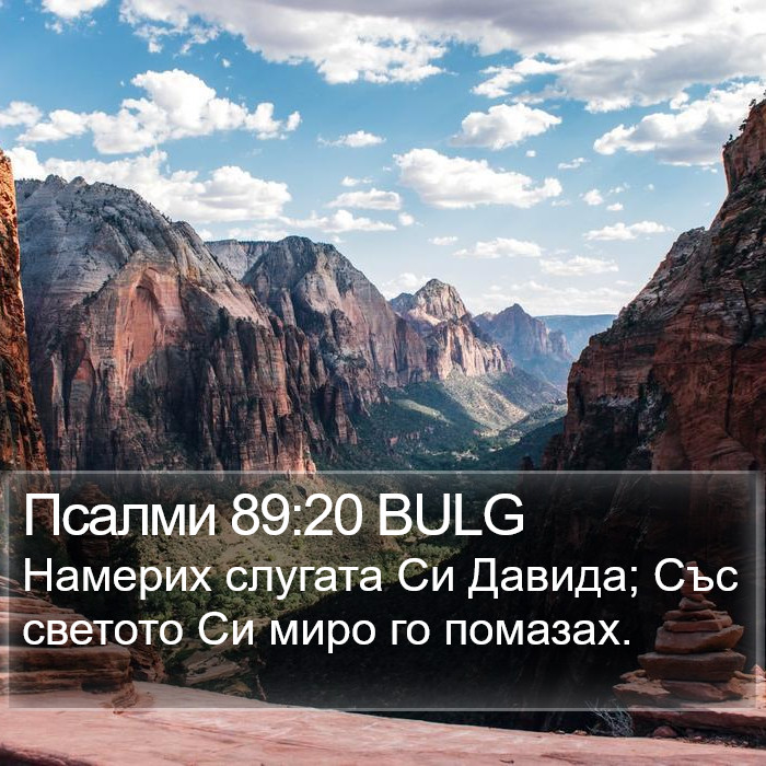 Псалми 89:20 BULG Bible Study