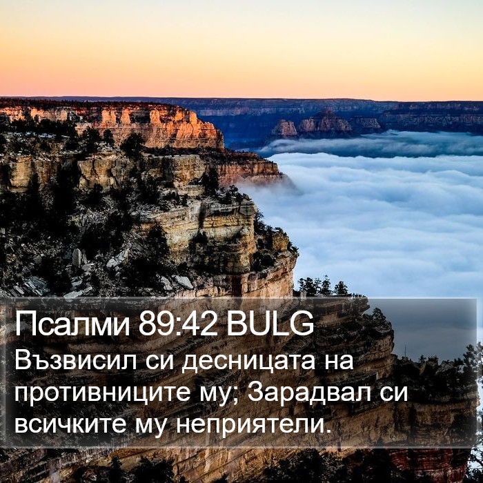 Псалми 89:42 BULG Bible Study