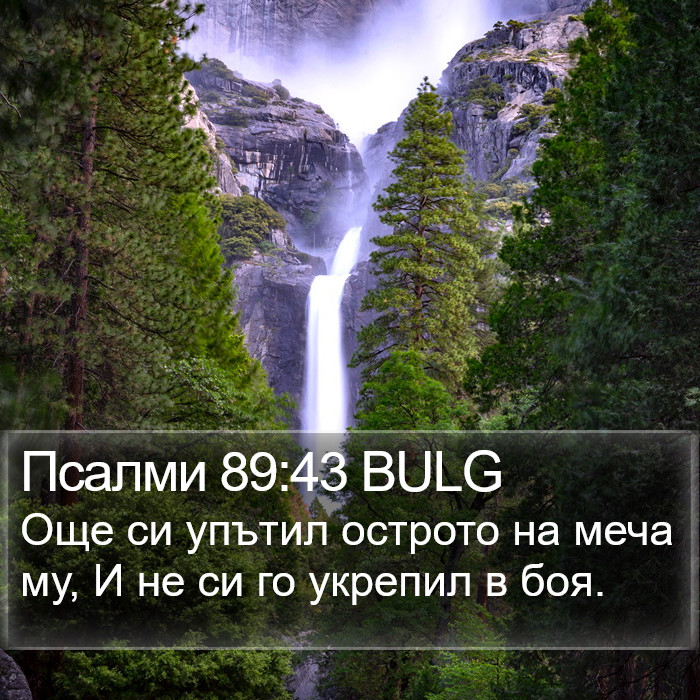 Псалми 89:43 BULG Bible Study