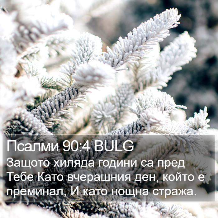 Псалми 90:4 BULG Bible Study