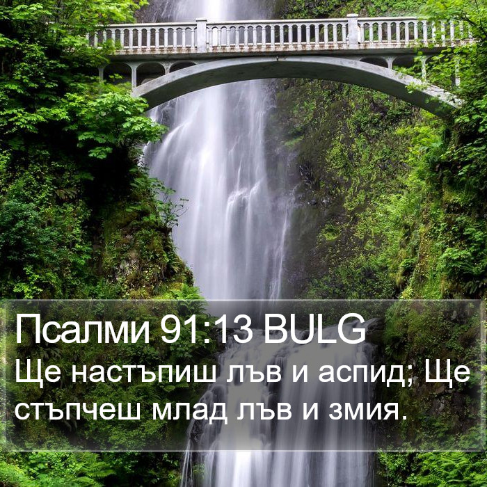 Псалми 91:13 BULG Bible Study