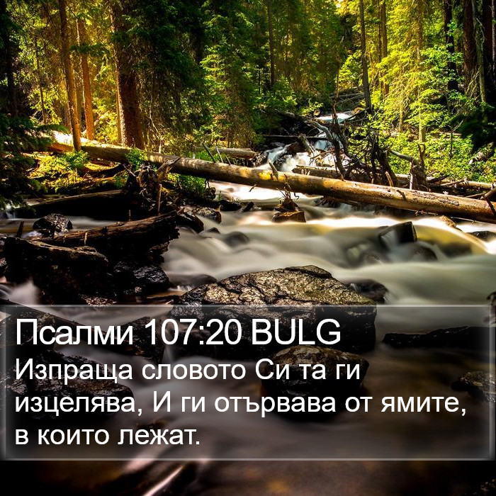 Псалми 107:20 BULG Bible Study