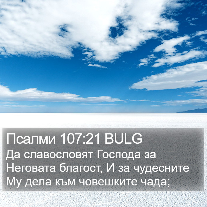 Псалми 107:21 BULG Bible Study