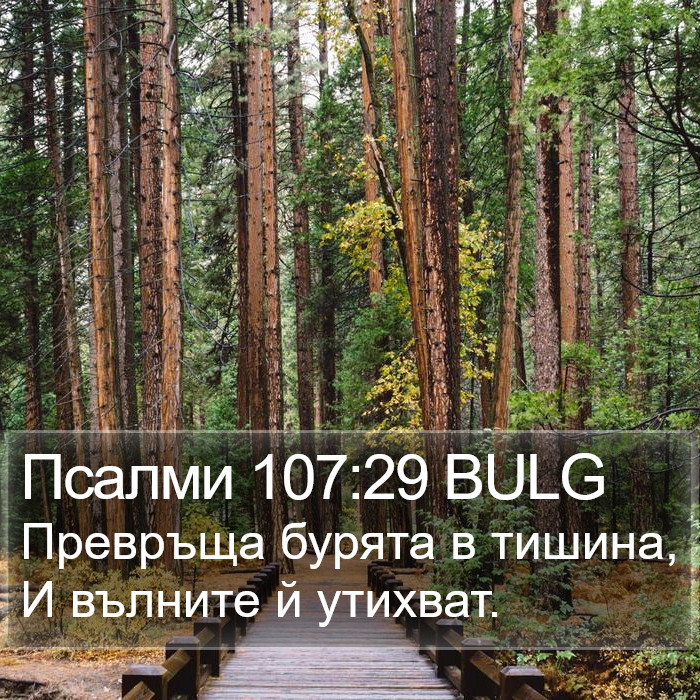 Псалми 107:29 BULG Bible Study