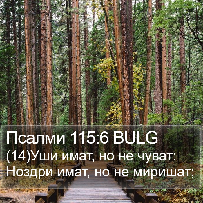 Псалми 115:6 BULG Bible Study