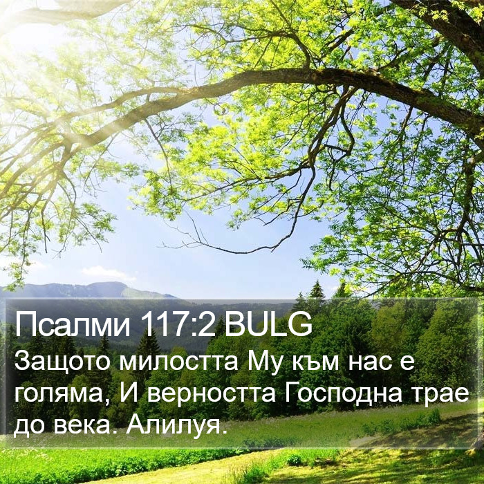 Псалми 117:2 BULG Bible Study