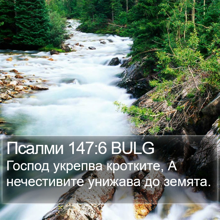 Псалми 147:6 BULG Bible Study