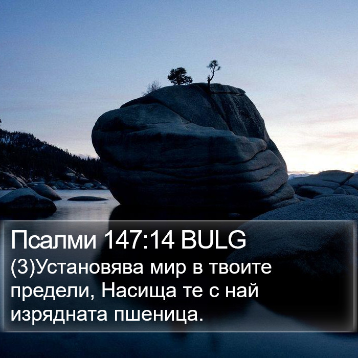 Псалми 147:14 BULG Bible Study