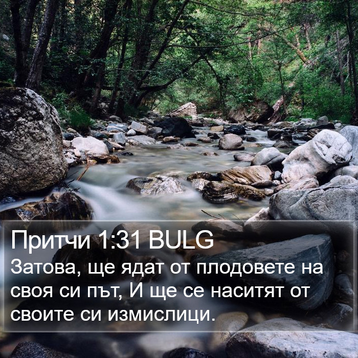 Притчи 1:31 BULG Bible Study