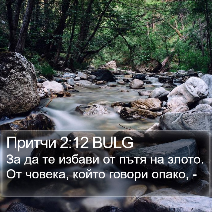 Притчи 2:12 BULG Bible Study