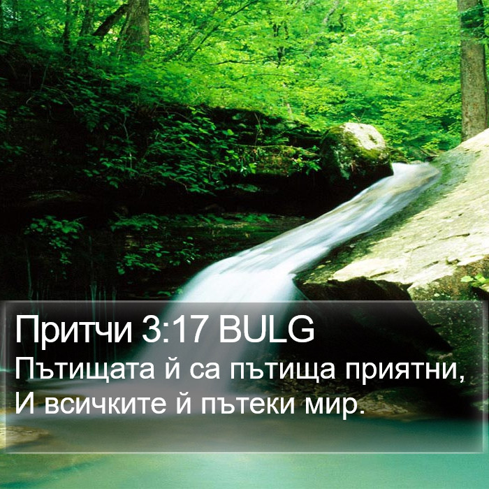 Притчи 3:17 BULG Bible Study