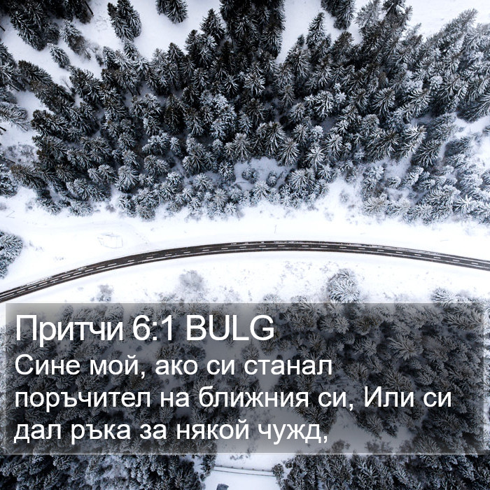 Притчи 6:1 BULG Bible Study