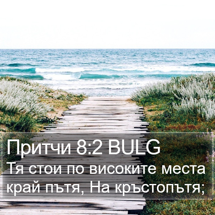 Притчи 8:2 BULG Bible Study