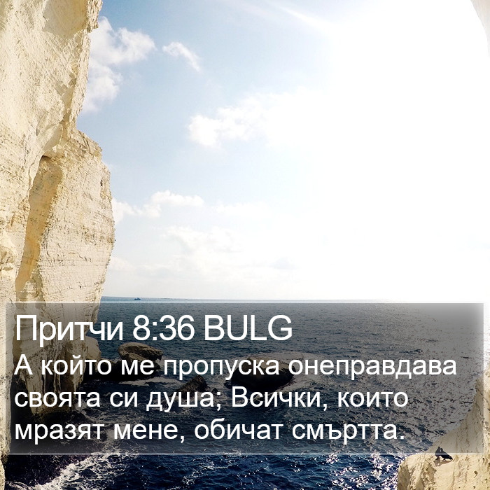 Притчи 8:36 BULG Bible Study