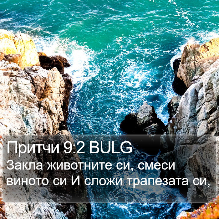 Притчи 9:2 BULG Bible Study