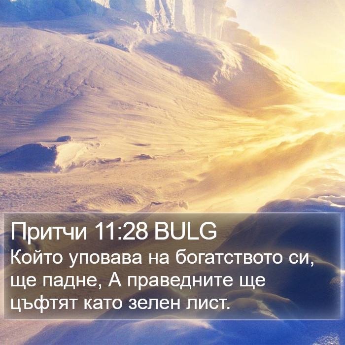 Притчи 11:28 BULG Bible Study