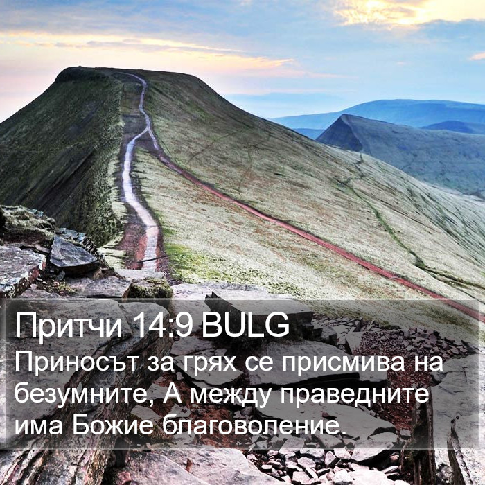 Притчи 14:9 BULG Bible Study