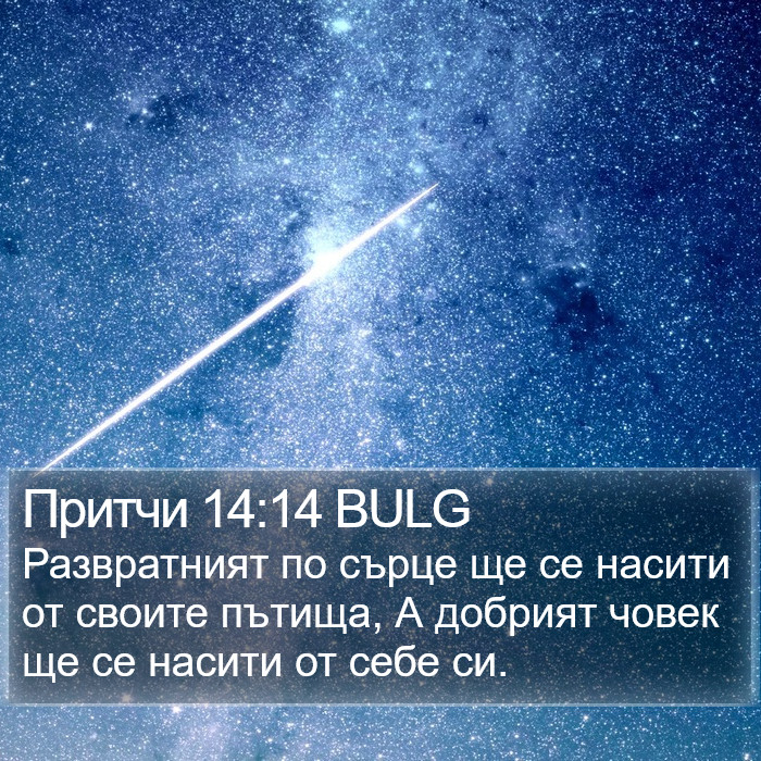 Притчи 14:14 BULG Bible Study