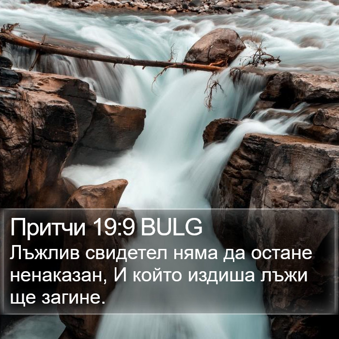 Притчи 19:9 BULG Bible Study