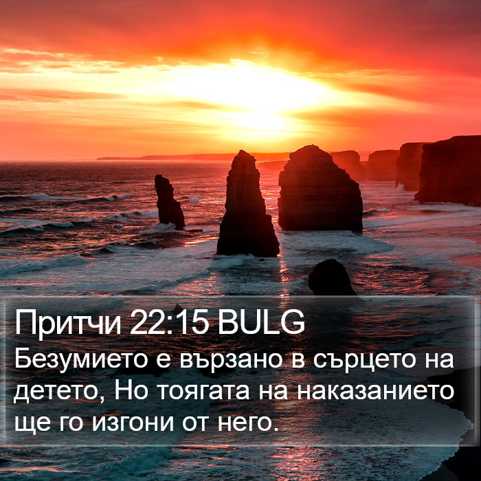 Притчи 22:15 BULG Bible Study