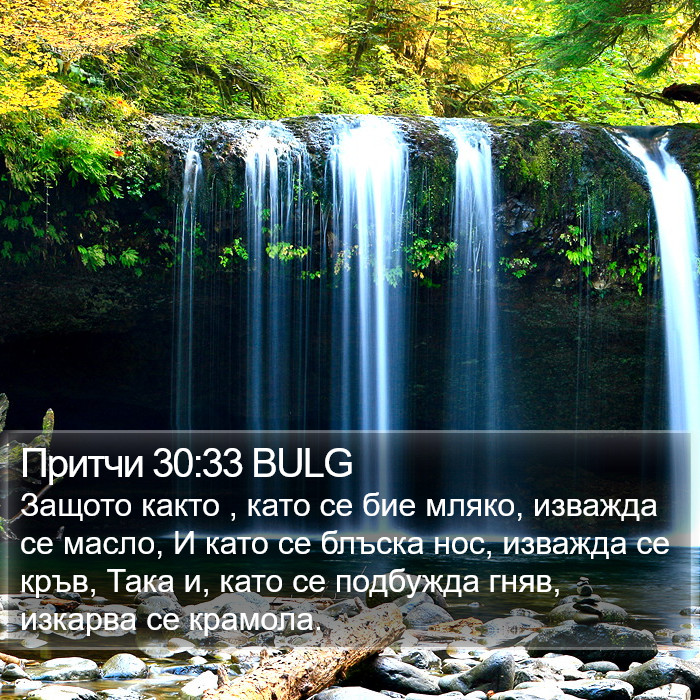 Притчи 30:33 BULG Bible Study