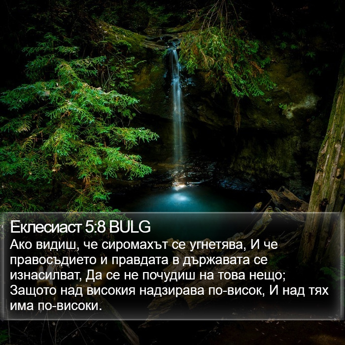 Еклесиаст 5:8 BULG Bible Study