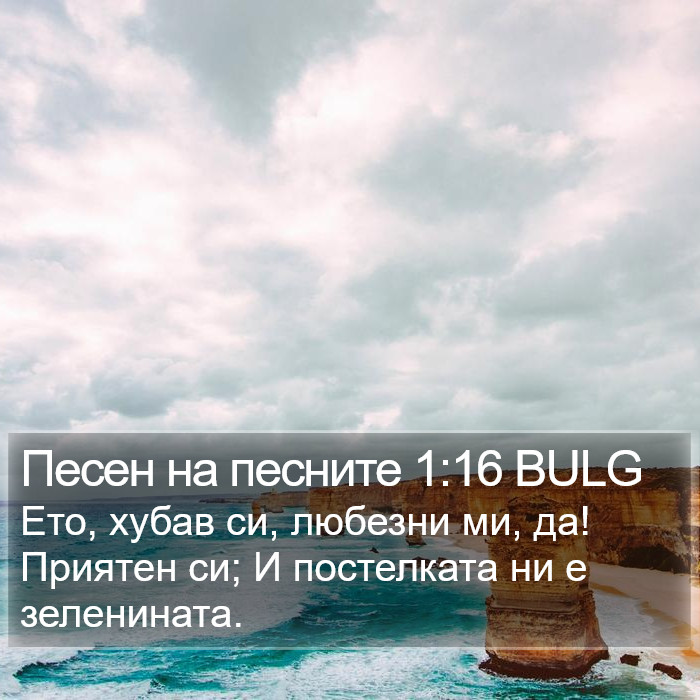 Песен на песните 1:16 BULG Bible Study