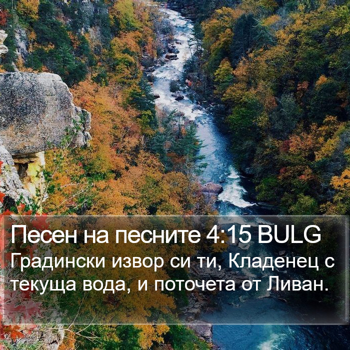 Песен на песните 4:15 BULG Bible Study