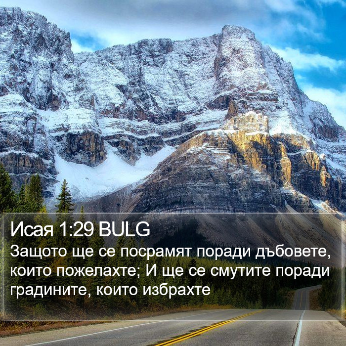 Исая 1:29 BULG Bible Study