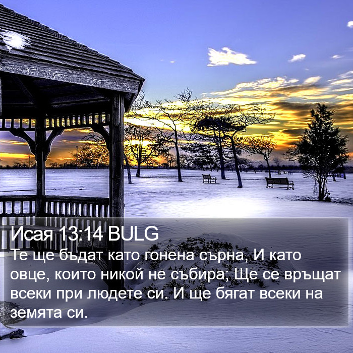 Исая 13:14 BULG Bible Study