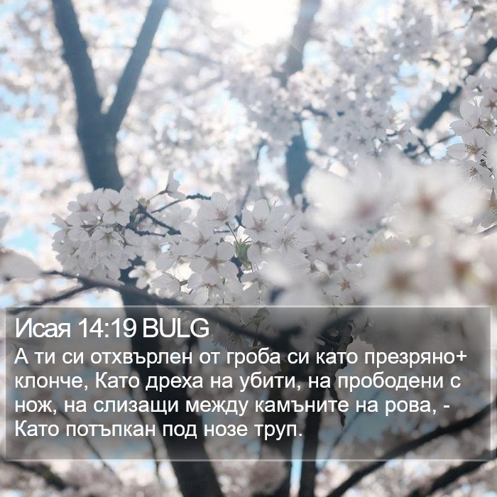 Исая 14:19 BULG Bible Study