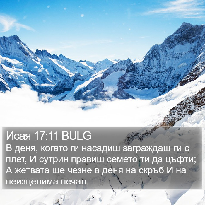 Исая 17:11 BULG Bible Study