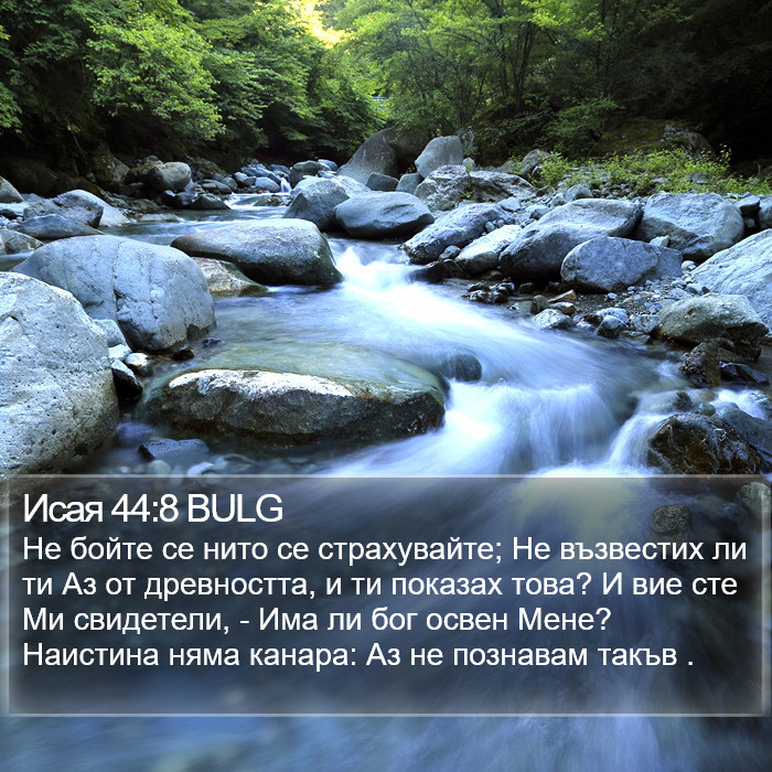 Исая 44:8 BULG Bible Study