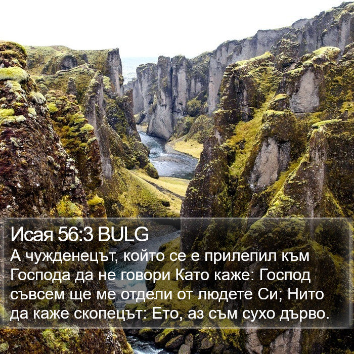 Исая 56:3 BULG Bible Study