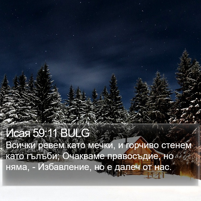 Исая 59:11 BULG Bible Study