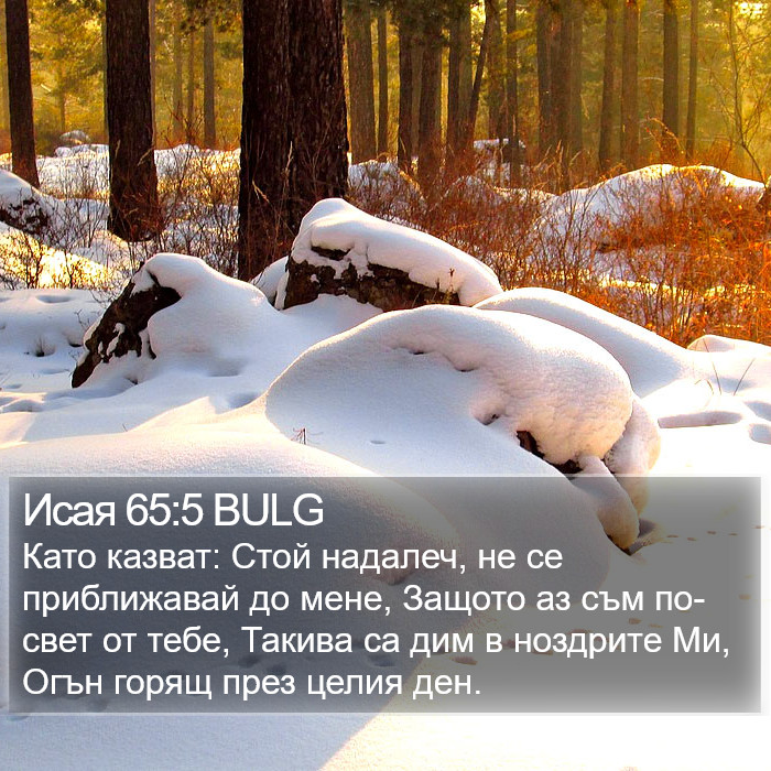 Исая 65:5 BULG Bible Study