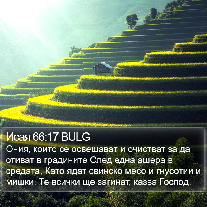 Исая 66:17 BULG Bible Study