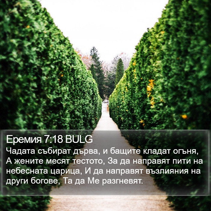 Еремия 7:18 BULG Bible Study