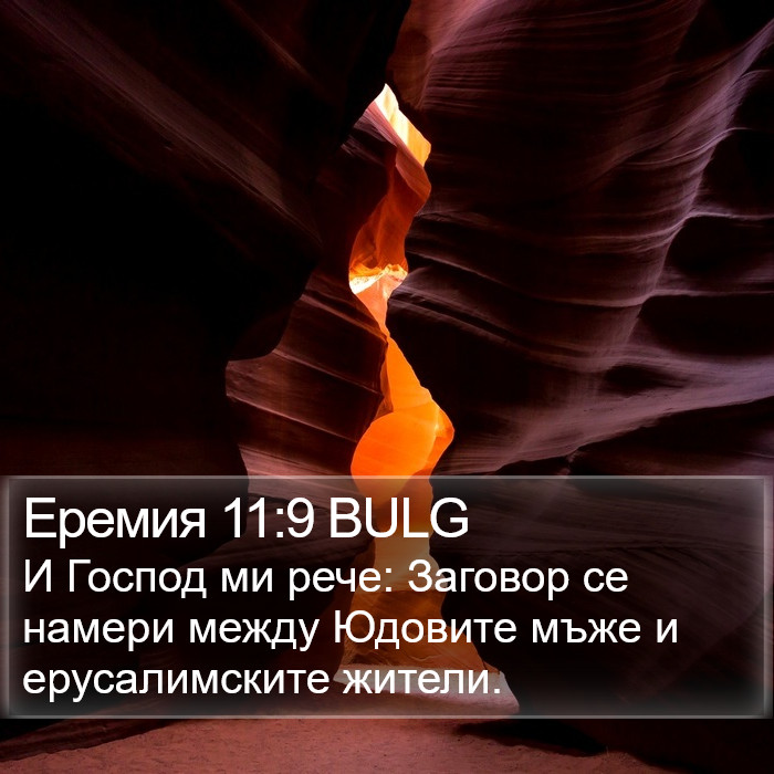 Еремия 11:9 BULG Bible Study