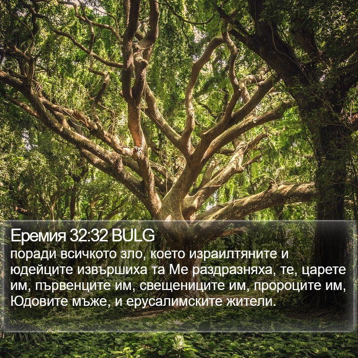 Еремия 32:32 BULG Bible Study