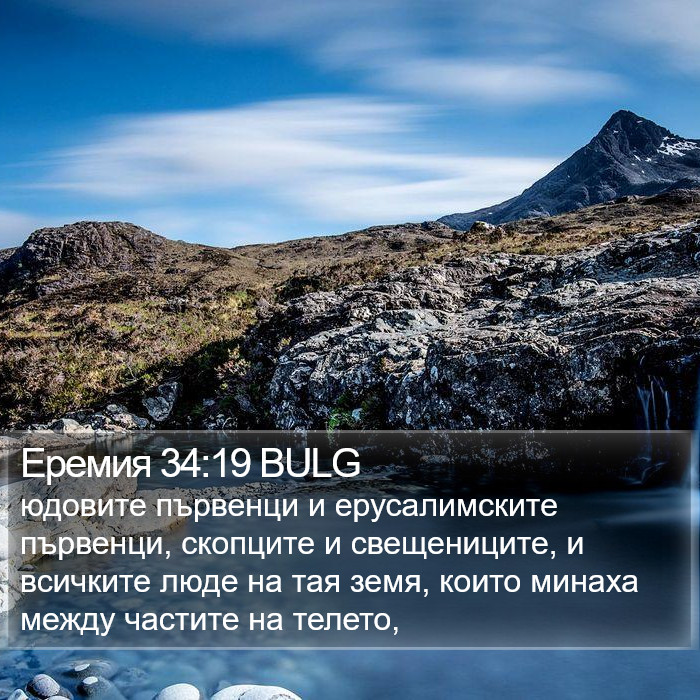 Еремия 34:19 BULG Bible Study