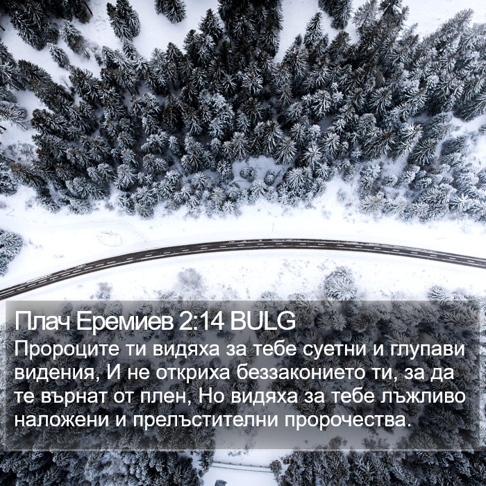 Плач Еремиев 2:14 BULG Bible Study