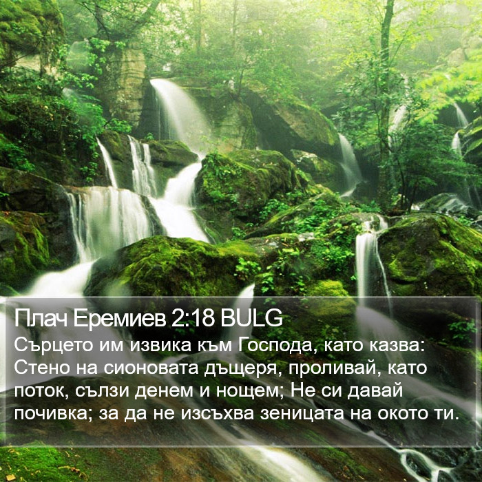 Плач Еремиев 2:18 BULG Bible Study