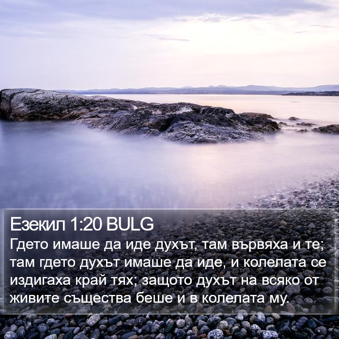 Езекил 1:20 BULG Bible Study